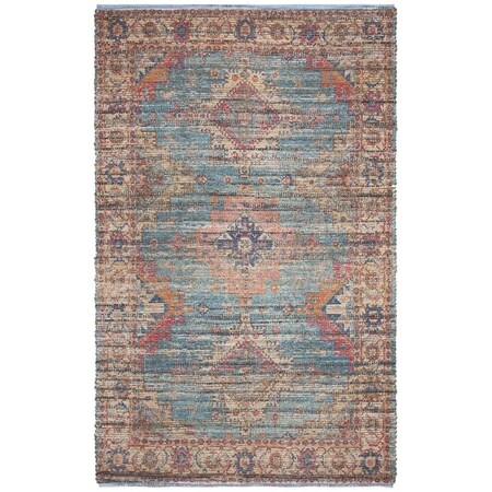 Safavieh Saffron Global Square Hand Loomed Rugs Rust & Blue - 6 x 6 ft. SFN513P-6SQ